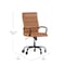 Flash Furniture Brown LeatherSoft Roller Wheel Executive Chair GO-2286H-BR-BK-RLB-GG - alternate 7